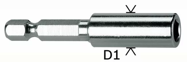 Porte-embout universel queue 6 pans 1/4\"